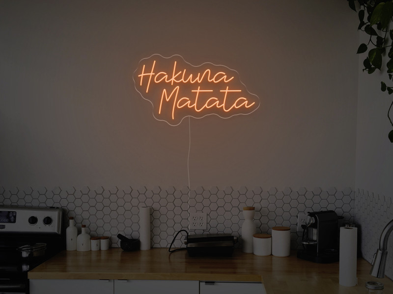 Hakwna Matata - Semn Luminos LED Neon